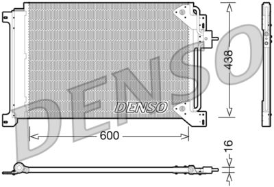 Kondensor, klimatanläggning DENSO DCN12004