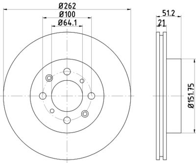 TEXTAR 92051600 Тормозной диск 