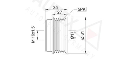 SISTEM ROATA LIBERA GENERATOR AUTEX 621017 1