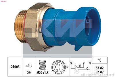 COMUTATOR TEMPERATURA VENTILATOR RADIATOR KW 550642