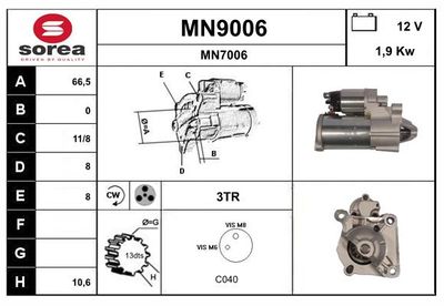 STARTER SNRA MN9006