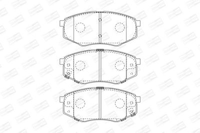 BREMSBELAGSATZ SCHEIBENBREMSE CHAMPION 573454CH 1