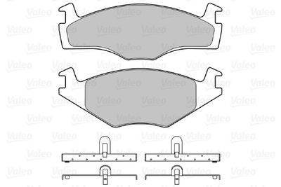 Brake Pad Set, disc brake 598128