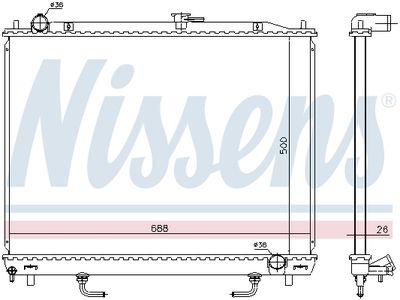 RADIATOR RACIRE MOTOR NISSENS 628959 4