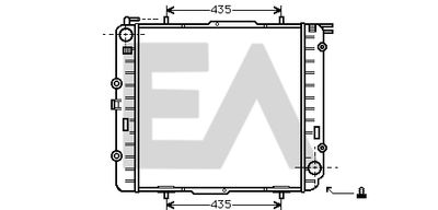 Радиатор, охлаждение двигателя EACLIMA 31R50023 для PUCH G-MODELL