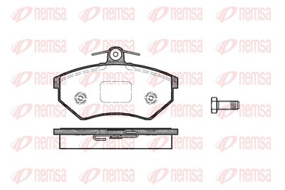 Комплект тормозных колодок, дисковый тормоз REMSA 0134.40 для CHERY FLAGCLOUD