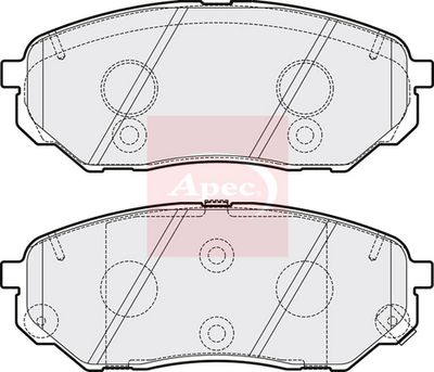 APEC Brake Pad Set, disc brake PAD2080