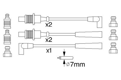 Ignition Cable Kit 0 986 356 794