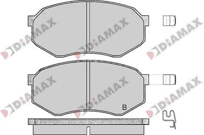 Комплект тормозных колодок, дисковый тормоз DIAMAX N09765 для MITSUBISHI LANCER