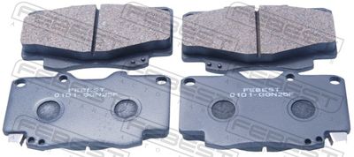 Комплект тормозных колодок, дисковый тормоз FEBEST 0101-GGN25F