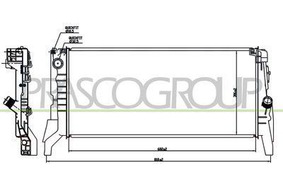 RADIATOR RACIRE MOTOR PRASCO BM200R006