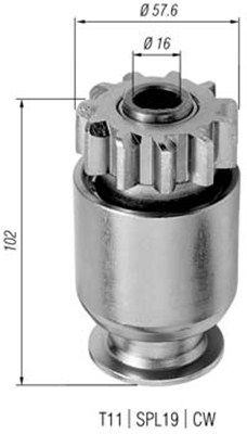 MAGNETI MARELLI Krumpliaratis, starteris