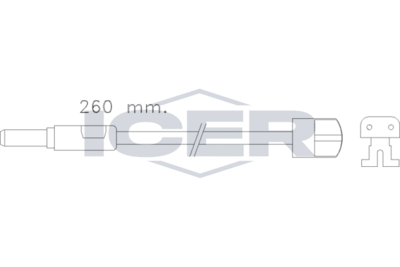 ICER 610319 E C Датчик износа тормозных колодок  для RENAULT TRUCKS MASCOTT (Рено тракс Маскотт)