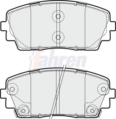 Fahren Brake Pad Set, disc brake FBP3292