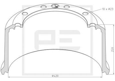 Bromstrumma PE AUTOMOTIVE 046.425-00A