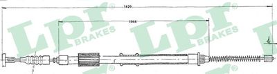 Тросик, cтояночный тормоз LPR C0185B для FIAT MAREA