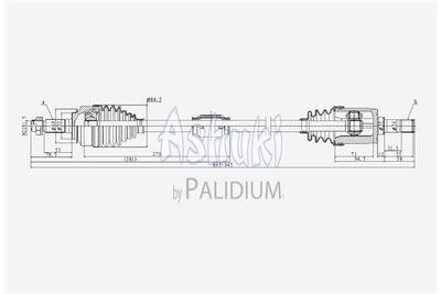 ASHUKI-by-Palidium H068-06 Сальник півосі 