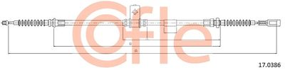 Тросик, cтояночный тормоз COFLE 92.17.0386 для NISSAN CABSTAR
