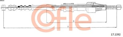 Тросик, cтояночный тормоз COFLE 17.1392 для TOYOTA TERCEL