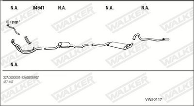 SISTEM DE ESAPAMENT WALKER VW50117