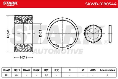 комплект колесен лагер STARK SKWB-0180544