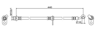 спирачен маркуч METZGER AUTOTEILE 4111847