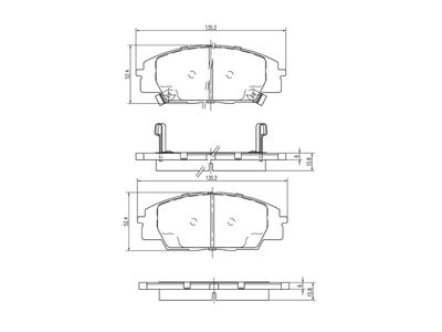 комплект спирачно феродо, дискови спирачки A.Z. Meisterteile AZMT-44-022-1103