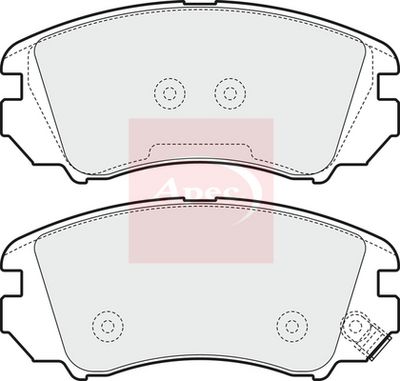 APEC Brake Pad Set, disc brake PAD1553