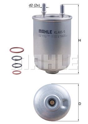 KNECHT KL 485/5D Топливный фильтр  для SUZUKI GRAND VITARA (Сузуки Гранд витара)