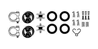 MONTAGESATZ ABGASANLAGE