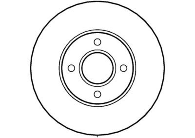 NATIONAL NBD1384 Тормозные диски для FORD (Форд Фиеста)