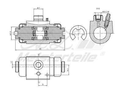 спирачно цилиндърче на колелото A.Z. Meisterteile AZMT-44-111-1139