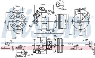 COMPRESOR CLIMATIZARE NISSENS 89080 4