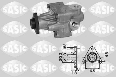 SASIC 7076064 Насос гидроусилителя руля SASIC для VW PASSAT B5 Variant (3B5)