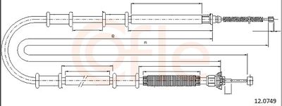 CABLU FRANA DE PARCARE COFLE 92120749