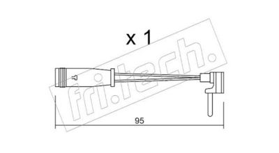 Výstražný kontakt, opotřebení obložení fri.tech. SU.129