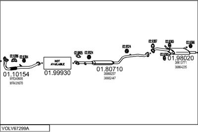 SISTEM DE ESAPAMENT MTS VOLV67299A012361