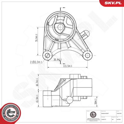 Zavesenie motora ESEN SKV 75SKV549