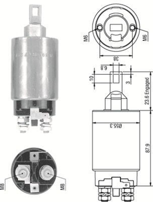 MAGNETI MARELLI Solenoidinis jungiklis, starteris