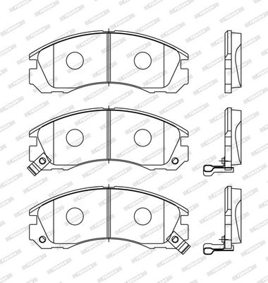 SET PLACUTE FRANA FRANA DISC FERODO FDB765 1