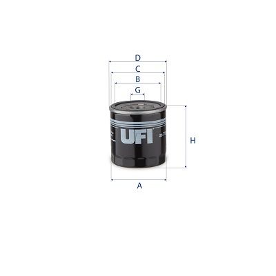 UFI 23.751.00 Масляный фильтр  для FIAT 500L (Фиат 500л)