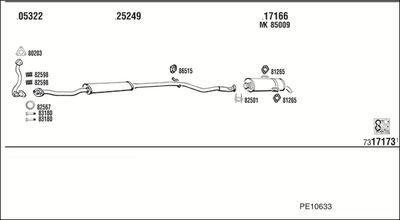 Układ wydechowy WALKER PE10633