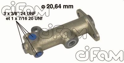 Главный тормозной цилиндр CIFAM 202-148 для RENAULT 4