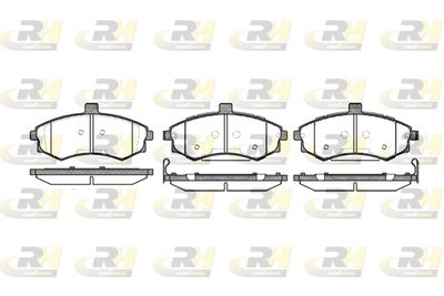 Комплект тормозных колодок, дисковый тормоз ROADHOUSE 2893.02 для HYUNDAI MATRIX