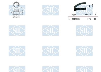 SET CUREA DE DISTRIBUTIE Saleri SIL TK1082 1