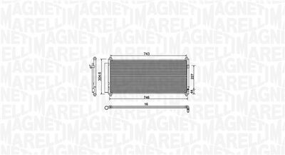 MAGNETI MARELLI Kondensator, Klimaanlage