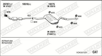 Изпускателна система WALKER VOK007251