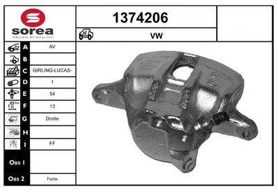 BREMSSATTEL SNRA 1374206