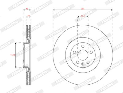 DISC FRANA FERODO DDF2853C 1