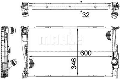 Kylare, motorkylning MAHLE CR 1084 000P